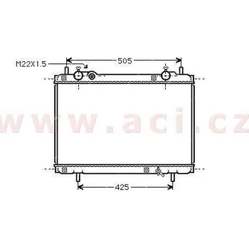 chladič 1.9TD +AC [375*563*42]
