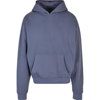 Pánská mikina Urban Classics Ultra těžká klokanka ve střihu Box Build Your Brand 460 g/m Barva: modrá vintage, Velikost: 4XL BY162