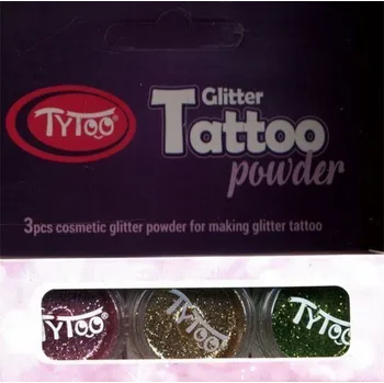 Odstranitelné tetování Dante TYTOO TETOVÁNÍ GLITR SET - 3 BARVY - ZLATÁ, RŮŽOVÁ A ZELENÁ