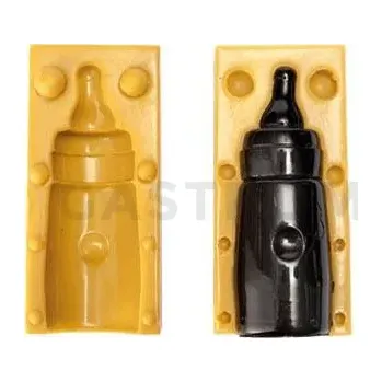 Kuchyňská sůl Silikonová forma na cukrovou hmotu nebo čokoládu ve tvaru dětské lahvičky - 50x150 mm | SILIKOMART, SugarFlex Gold