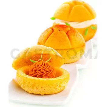 Kuchyňská sůl Silikonová forma na předkrmy, bulka, 4x 64x44,5 mm | SILIKOMART, Michetta 92