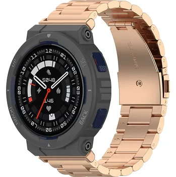 Ostatní příslušenství k chytrým hodinkám eses Kovový řemínek pro Amazfit Active Edge - Růžovo zlatý