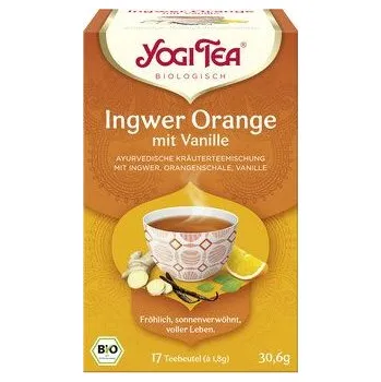 Čaj Yogi Tea Čaj zázvor, pomeranč s vanilkou 30,6g bio