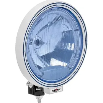 Přídavný světlomet Reflektor SIM 223mm, 12-24V, H1, LED poziční světlo, modré sklo