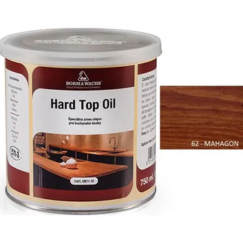 Olej na dřevo Borma wachs HARD TOP OIL - tónovaný tvrdý olej na povrchy stolů 62-Mahagon - 5l