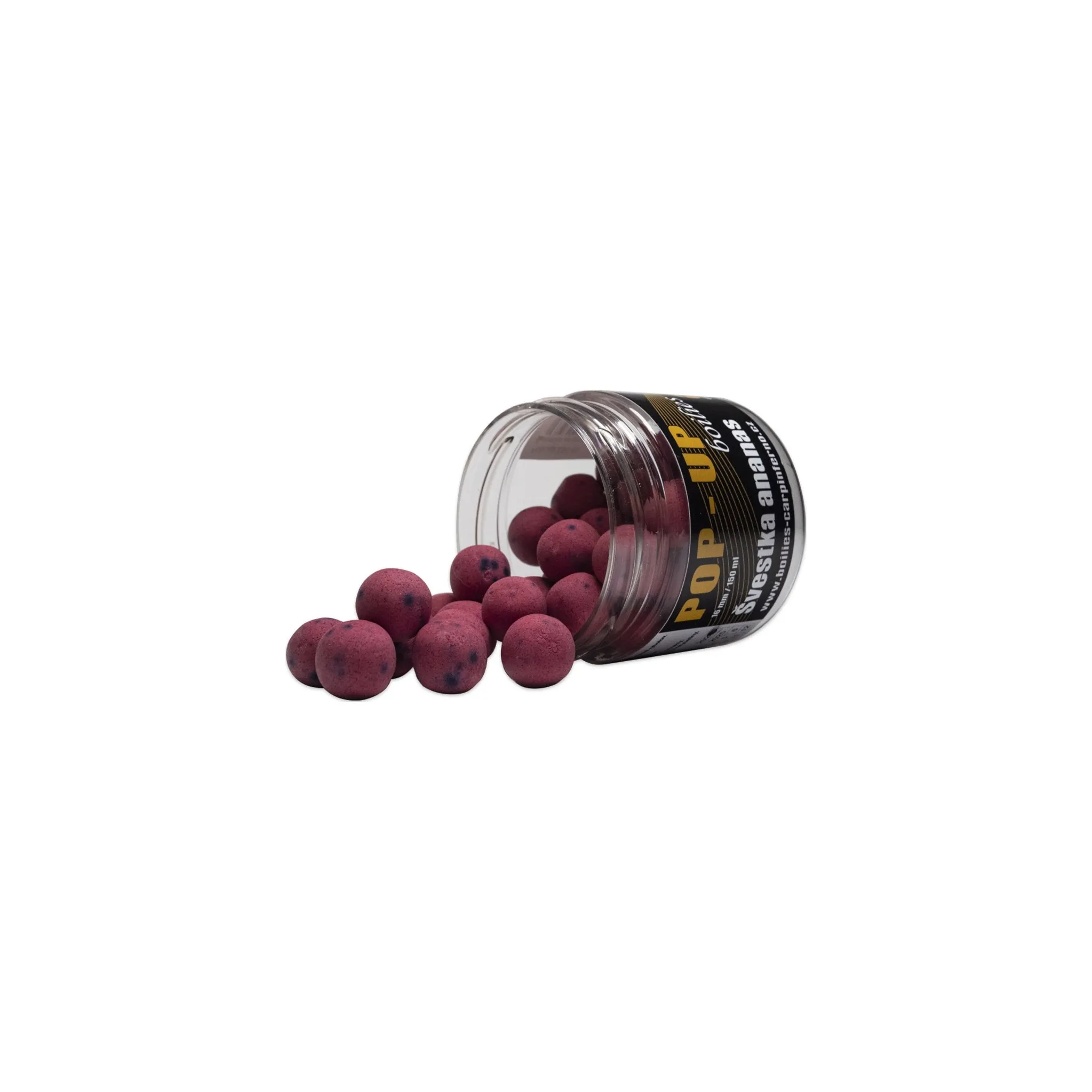 Fotografie 2 - Boilies Carp Inferno Pop-Up Boilies 16 mm/150 ml Ananas/Švestka