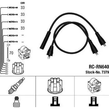 Zapalovací kabel Sada kabelů pro zapalování NGK RC-RN640