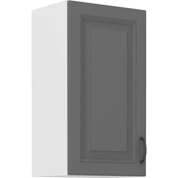 Kuchyňská skříňka LEMPERT Horní skříňka STELLA 16 (40 / 72 cm) dustgrey / bílá