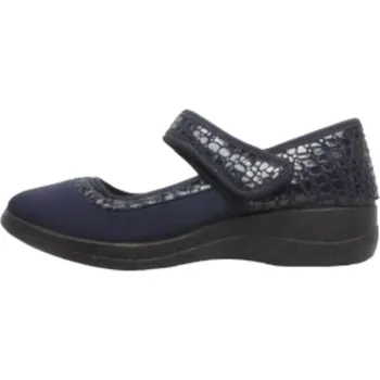 Dámské baleríny MediLine 4303 modrá lycra č Barva: Modrá, Velikost: 41