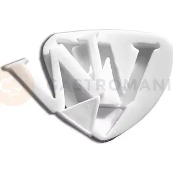 Kuchyňská sůl Silikonová forma na cukrovou hmotu ve tvaru písmene W - SLK105, 50x32 mm | SILIKOMART, SugarFlex