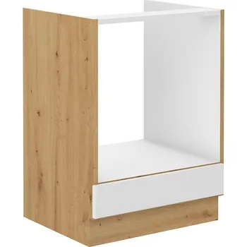 Kuchyňská skříňka LEMPERT Dolní skříňka pro troubu STELLA 8 (60 cm) bílý mat
