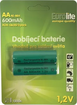 Článková baterie Eurolite XDR-0600/2pack AA 600 mAh 2 ks