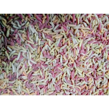 Krmivo pro rybičky ČERV ŽIVÝ PINKA MIX COLOR 1L