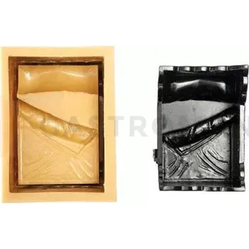 Kuchyňská sůl Silikonová forma na cukrovou hmotu nebo čokoládu ve tvaru postele - 130x90x100 mm | SILIKOMART, SugarFlex Gold