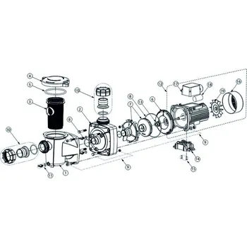 Bazénová filtrace Čelo čerpadla FreeFlo