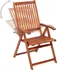 vidaXL 310293 skládací zahradní židle z masivního akáciového dřeva 3 ks hnědá