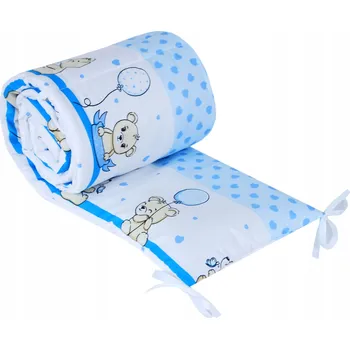 mantinel do postýlky BBL Mantinel do postýlky 180 cm - medvídek modrá