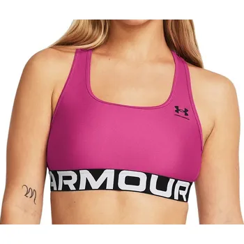 Podprsenka podprsenka Under Armour HeatGear Authentics Mid - Astro Pink/Black L