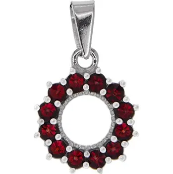 Přívěsek Český granát přívěsek stříbrný 141133