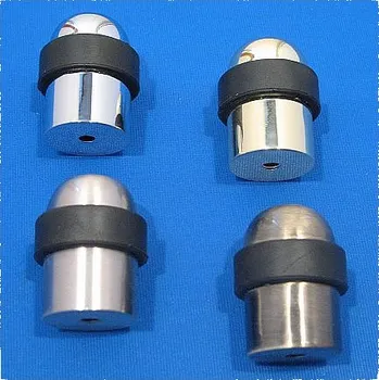 Dveřní zarážka oblý tvar, kov Varianta: Chrom