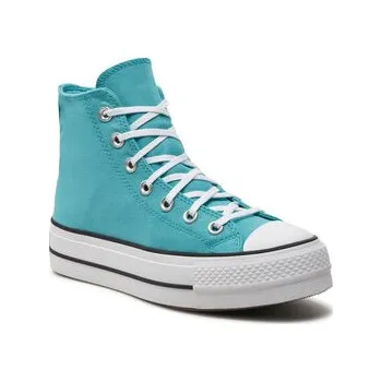 Dámská obuv Plátěnky Converse Chuck Taylor All Star Lift Platform Stars A06492C Tyrkysová 37_5