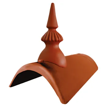 KM BETA Hřebenový okrasný prvek věžička elegant hnědá