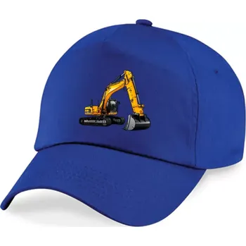 Kšiltovka Dětská kšiltovka s bagrem JCB JS290 (plátěná dětská kšiltovka)