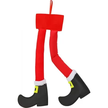 Zahradní dekorace Vánoční dekorace - nohy Santy