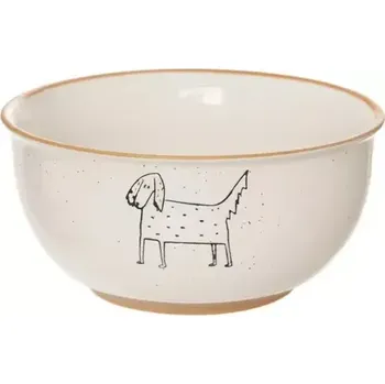 Miska pro psa Keramická miska Pejsek, 550 ml - sleva kaz (Misky s pejskem, pes, psi)
