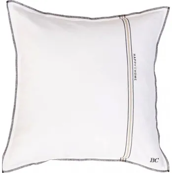 Polštář Bastion Collections Polštář HAPPY HOME in white, 50x50cm AN/CUSHION 021 WH