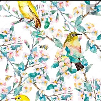 Papírový ubrousek Voskovaný ubrousek Hrabě Sváčula 35 x 35 cm - jarní ptáčci, 1 ks