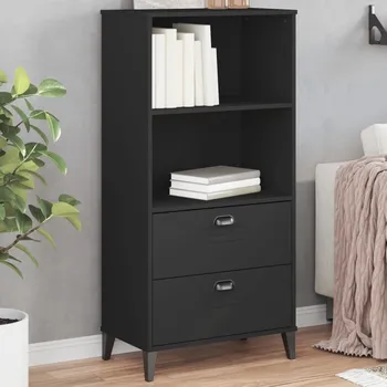 Knihovna vidaXL Knihovna VIKEN 60 x 35 x 123 cm kompozitní dřevo [374949] Barva: Černá