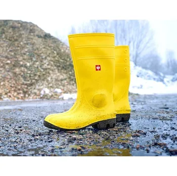 Pracovní oblečení Bezpečnostní pracovní boty ocelové čepice S5 velikost 44 žlutá Strauss