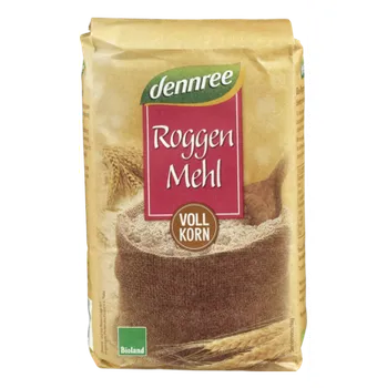 Mouka Dennree Žitná mouka celozrnná 1 kg bio