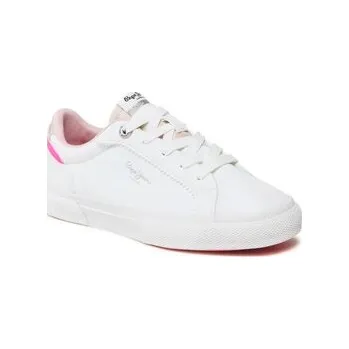 Dámská obuv Tenisky Pepe Jeans Kenton Basic Girl PGS30549 Bílá 32