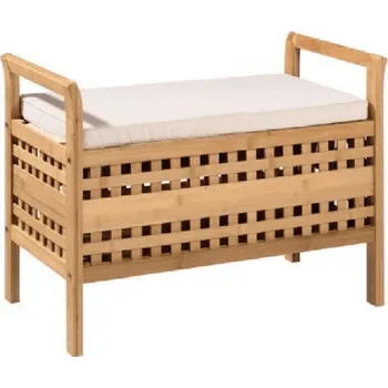 Stolička Lavice, bambus přírodní / béžová, TOLOSA