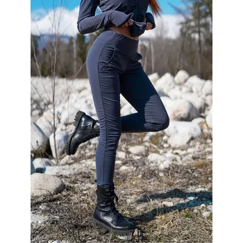 Dámské kalhoty NEYWER Dámské jemně zateplené funkční elastické sportovní kalhoty šedé ZK723 Velikost: XL