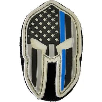 Nášivka Nášivka na suchý zip Spartan Helmet Patches (Thin Blue Line) - Condor Outdoor
