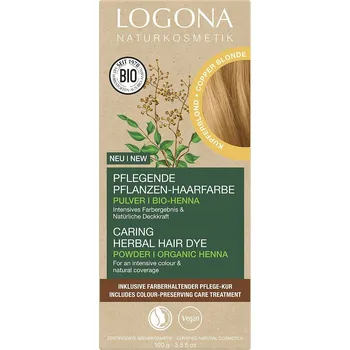Barva na vlasy Logona prášek MĚDĚNÁ BLOND 100g eco