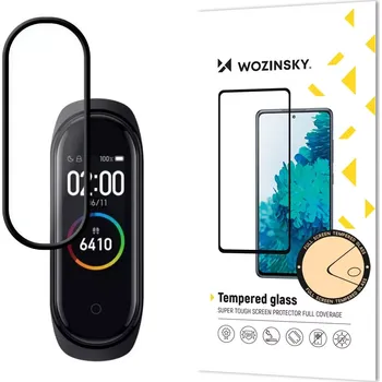 Wozinsky super wytrzymała folia Full Glue na cały ekran z ramką Case Friendly Xiaomi Mi Band 6 / Mi Band 5 , černá