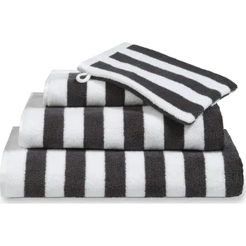 Ručník Vandyck Ručník Verona Stripes Off black - 70x140 cm