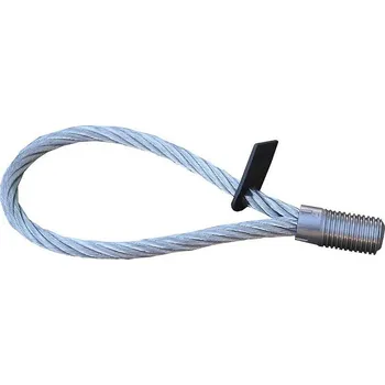 Šroub Ganas spol. s.r.o. Lanové oko se závitem Nosnost: 800 kg, Typ: M14, Průměr lana: ø7