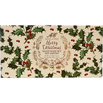 Dárkový potravinový koš Mario Fissi RED BERRIES, dárková sada mýdel, 3x 150 g