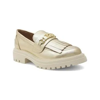 Pánské tenisky Eva Minge Loafersy ANGE-1018 Zlatá 41