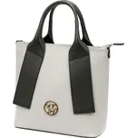 Šedě-černá kožená kabelka do ruky Gregorio