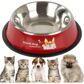 Pelíšek pro psa dobirkov.cz Kovová protiskluzová miska pro psy, s nápisy, 150ml - mix variant