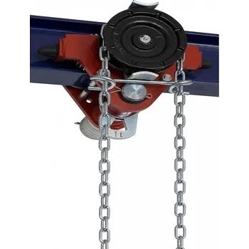 Ganas spol. s.r.o. JEDNONOSNÍKOVÁ KOČKA s nárazníky - POJEZD ruční Nosnost: 1600 kg, Typ: Z420-A / 1,6t příruba 58-113, Délka: řetězu 3 m