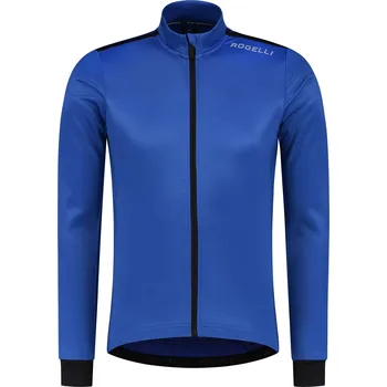 cyklistický dres Cyklodres Rogelli CORE s prodyšnými boky a dlouhým rukávem světle modrý Varianta: L