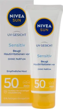 Přípravek na opalování Nivea Sun UV Face Sensitive SPF50 50 ml
