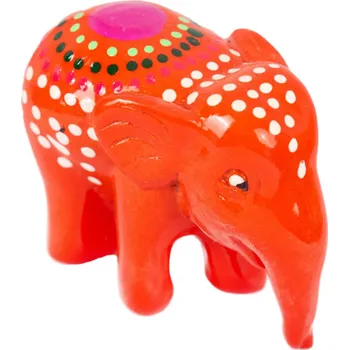 Ručně malovaná soška slona z pryskyřice Kuping Jingga